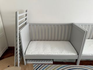 Cuna IKEA SUNDVIK Gris