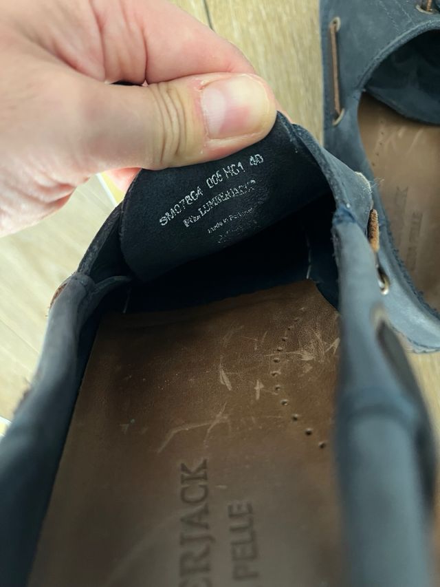 Scarpe da barca Lumberjack blu scuro