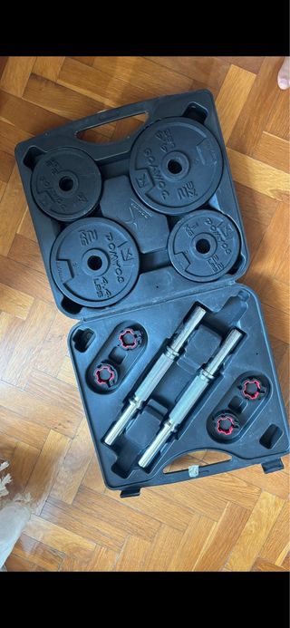 Pesas 20kg con maletín