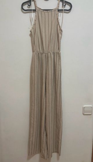 Mono Bershka Talla XS Rayas Beige