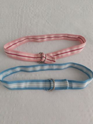 Cinturones de niña a rayas (2 unidades)