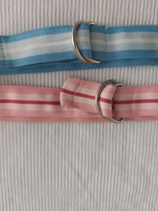 Cinturones de niña a rayas (2 unidades)