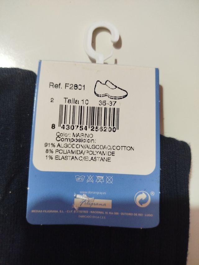 Calcetines Dorian Gray Azul Marino T. 35/37