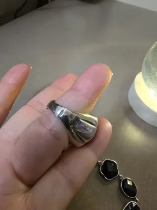 Pulsera y Anillo Tous Negro y Plateado