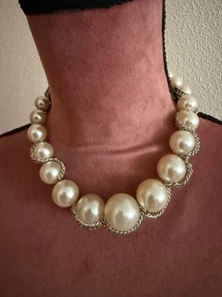 Collar perlas imitación como nuevo