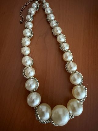 Collar perlas imitación como nuevo