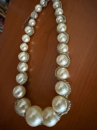 Collar perlas imitación como nuevo
