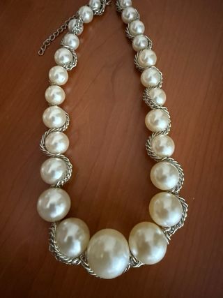 Collar perlas imitación como nuevo