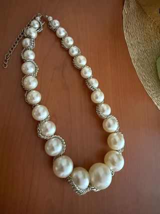 Collar perlas imitación como nuevo