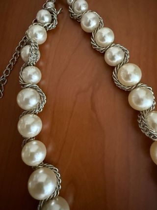 Collar perlas imitación como nuevo