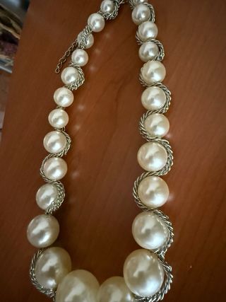Collar perlas imitación como nuevo