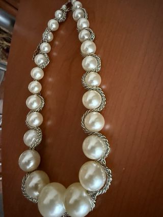 Collar perlas imitación como nuevo