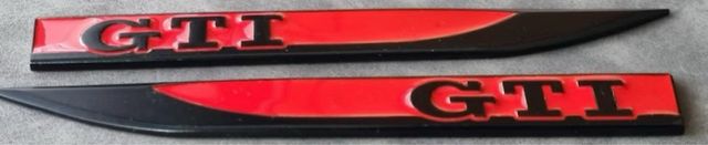 logos emblemas aletas VW golf gti