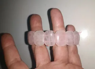 Pulsera de cuarzo rosa