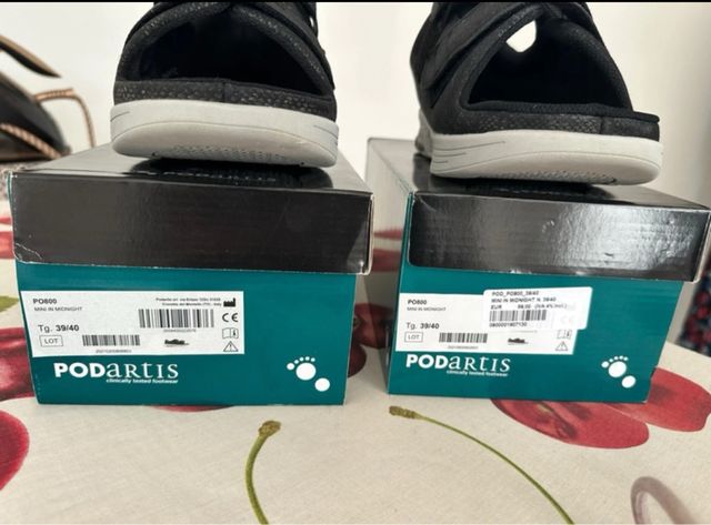 Mini In: Scarpe post intervento nere (unisex)