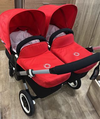 Bugaboo Donkey Gemelar Completo Rojo