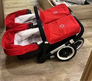 Bugaboo Donkey Gemelar Completo Rojo