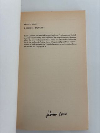 Romeo y Julieta (inglés)