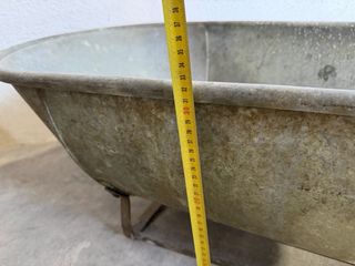 Bañera antigua zinc