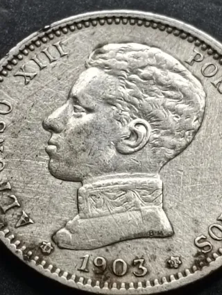 Moneda 1 Peseta Plata 1903
