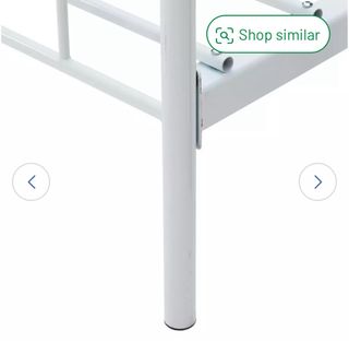 Cama individual metálica blanca Ikea