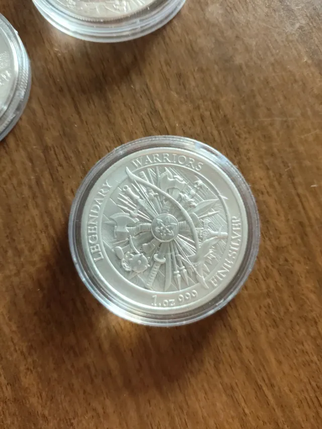 4 Onzas Plata Guerreros Legendarios Colección