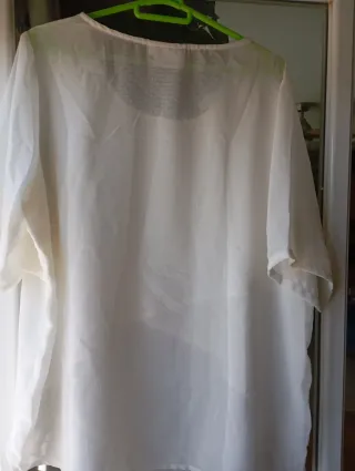 Blusa Zizzi Blanca TallaL