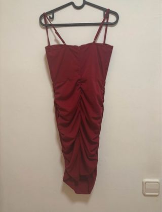 Vestido Shein Rojo Talla XS ajustado