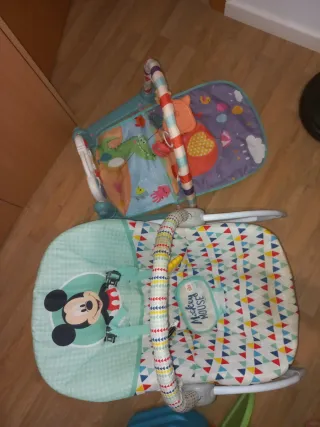Hamaca y gimnasio para bebé