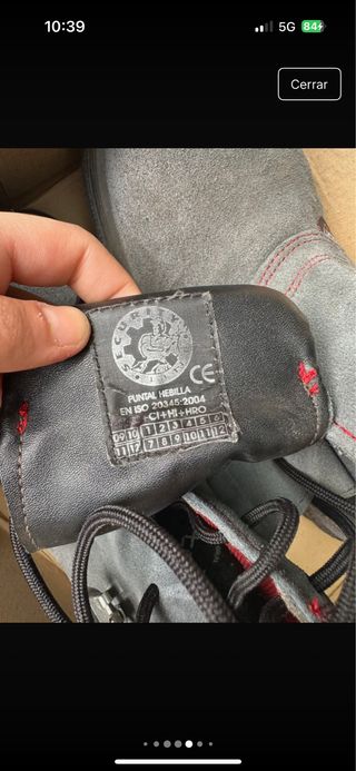 Botas de seguridad Talla 40