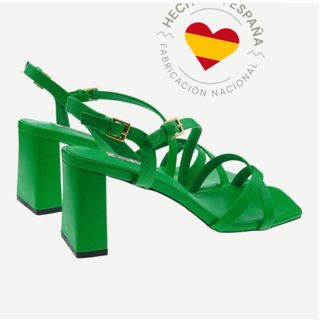 Sandalias BIBI LOU tacón verde
