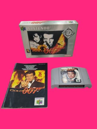 VIDEOJUEGO NINTENDO 64 GOLDEN EYE 007 CON MANUAL Y