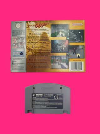 VIDEOJUEGO NINTENDO 64 GOLDEN EYE 007 CON MANUAL Y