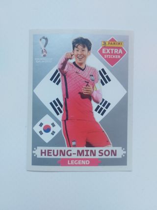 CROMO HEUNG-MIN SON PLATA LEGEND EXTRA STICKER 