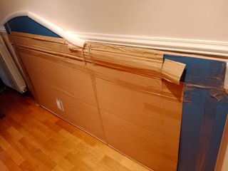 Cabecero nido 90 cm azul