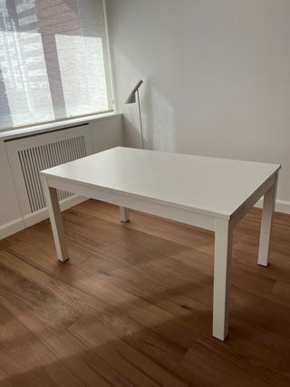 Mesa de comedor Ikea blanca extensible