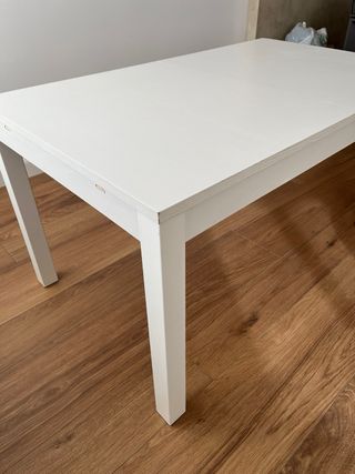 Mesa de comedor Ikea blanca extensible