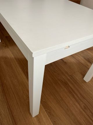 Mesa de comedor Ikea blanca extensible