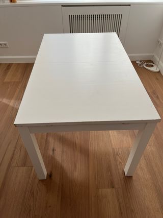 Mesa de comedor Ikea blanca extensible
