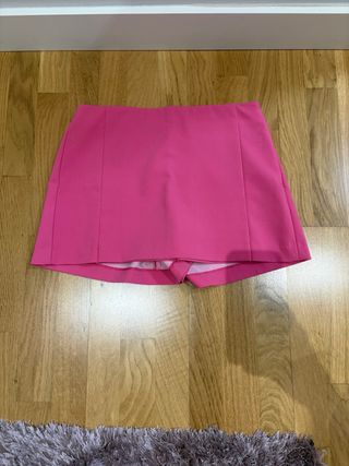 Falda pantalón Zara rosa talla M