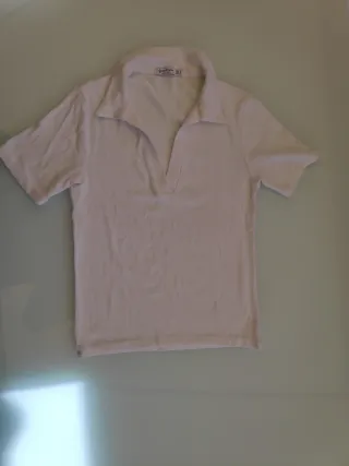 Camiseta Stradivarius Blanca Talla XS