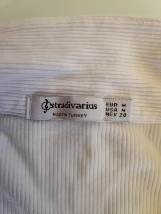 Camiseta Stradivarius Blanca Talla XS