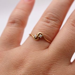 Anillo Oro 18K Infinito con Circonitas 1.36gr T-16
