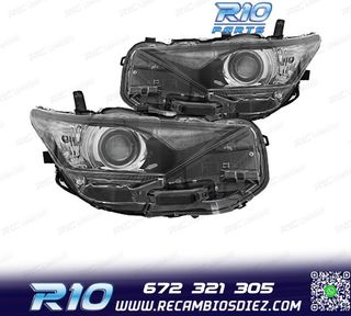 FAROS LED PARA TOYOTA AURIS 15-19 FONDO NEGRO