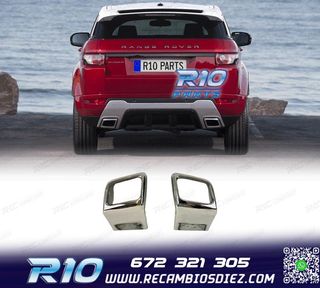 COLAS DE ESCAPE RANGE ROVER EVOQUE 10-18 LOOK DYNAMIC CROMO