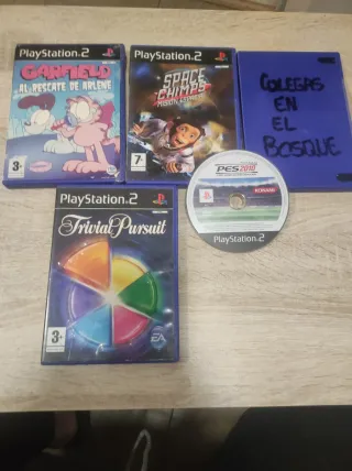 Lote Juegos PlayStation 2: Garfield, Space Chimps,