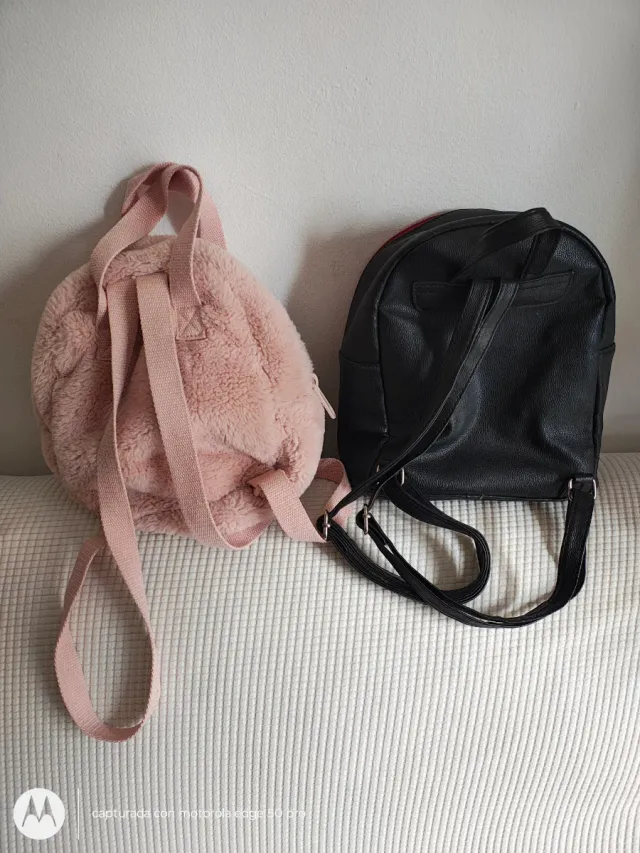 Mochilas niño Mickey y pelo rosa