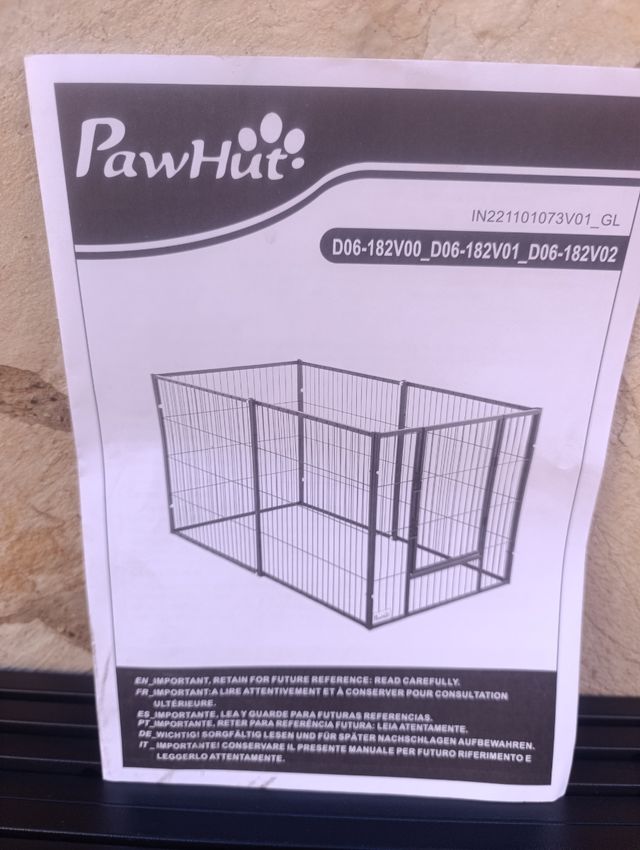 Jaula para perro PawHut nueva