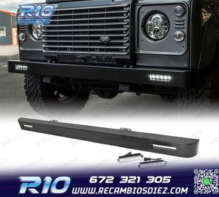 PARAGOLPES DELANTERO LAND ROVER DEFENDER 83-16 CON LUCES LED