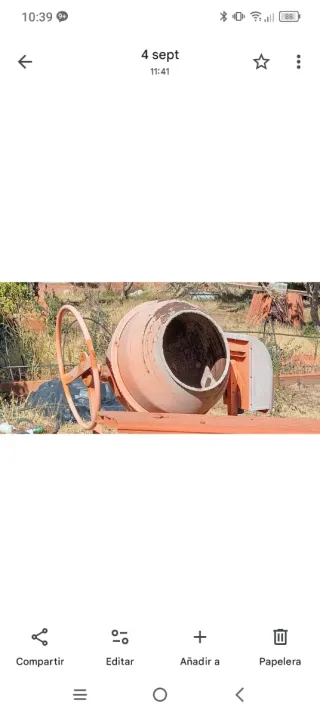 Hormigonera 140L
Funcionando perfectamente 
